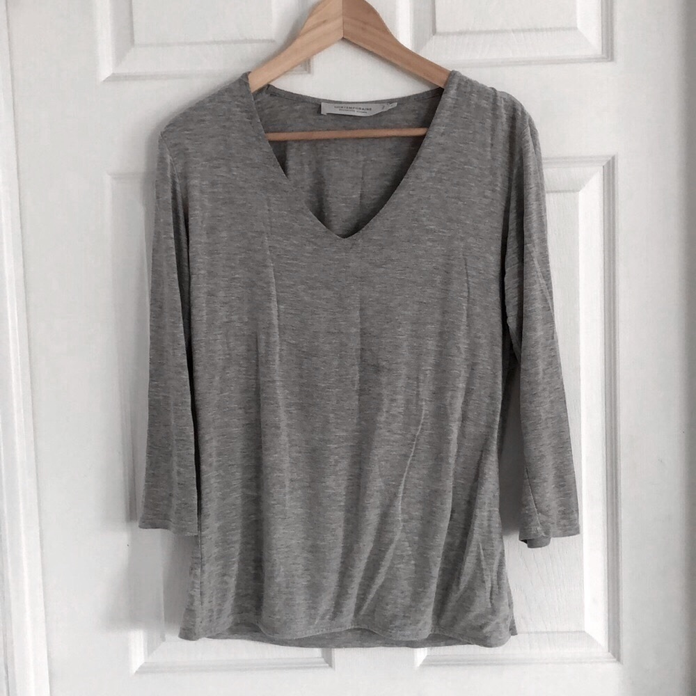 Grey v-neck from Simons